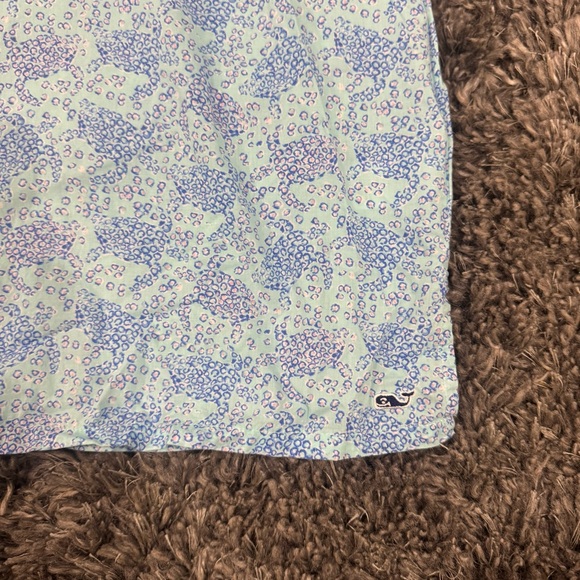 Vineyard Vines Girls Beachy Coastal Blue Sea Turtles Tunic, Size M - Picture 3 of 6